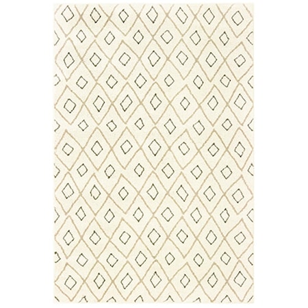Oriental Weavers 3 ft. 10 in. x 5 ft. 5 in. Carson Rectangular Area Rug Ivory C3943G117165ST